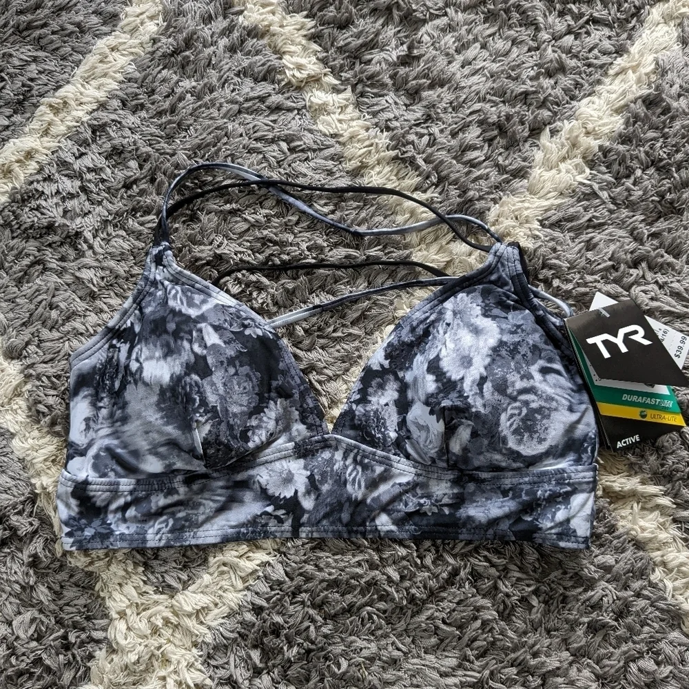 NWT TYR Durafast Lite Verona Brooke Bralet Sports Bra Size XL (14/16)